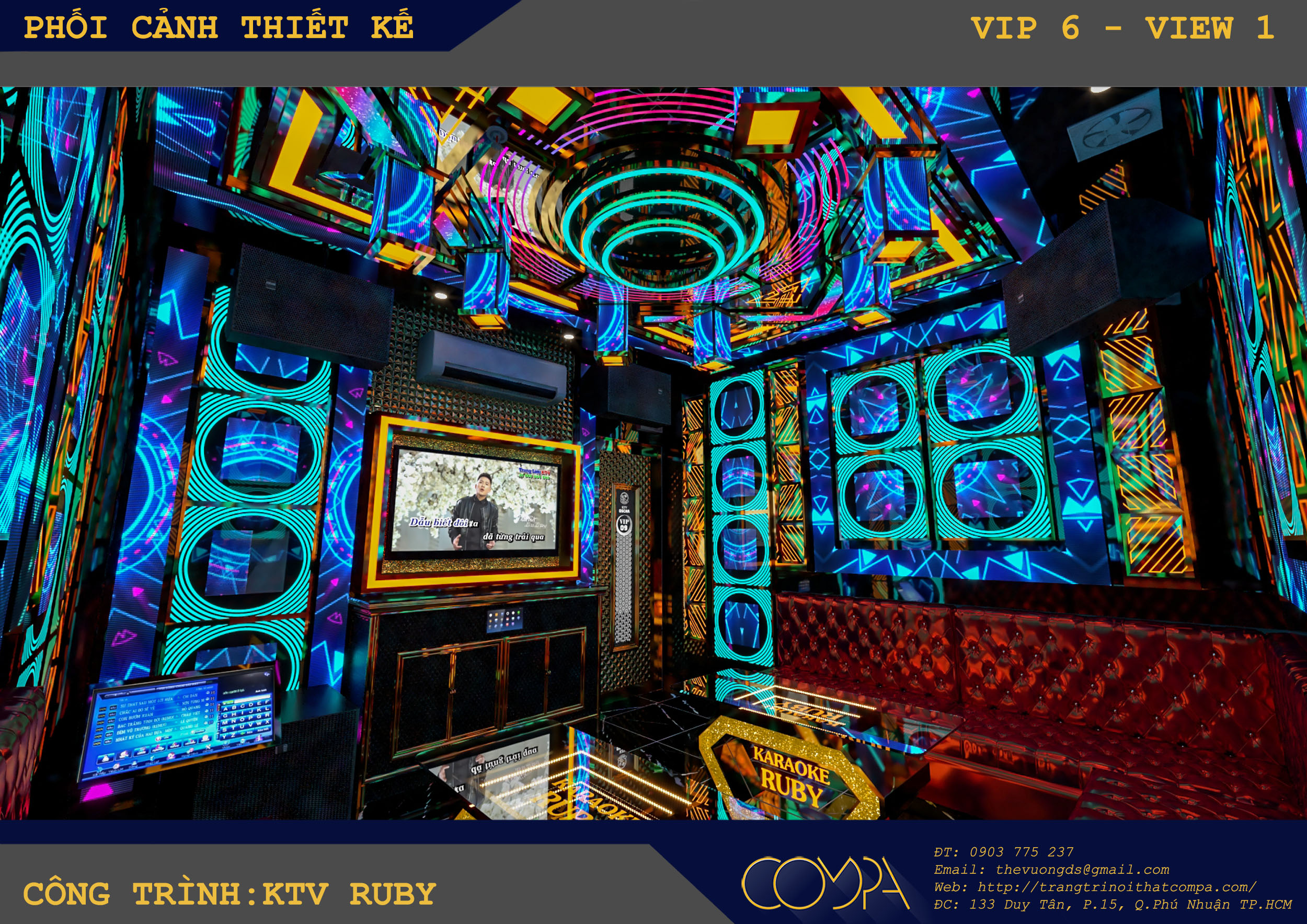 Hình ảnh thi công thực tế karaoke Ruby Hình ảnh thi công thực tế karaoke Ruby