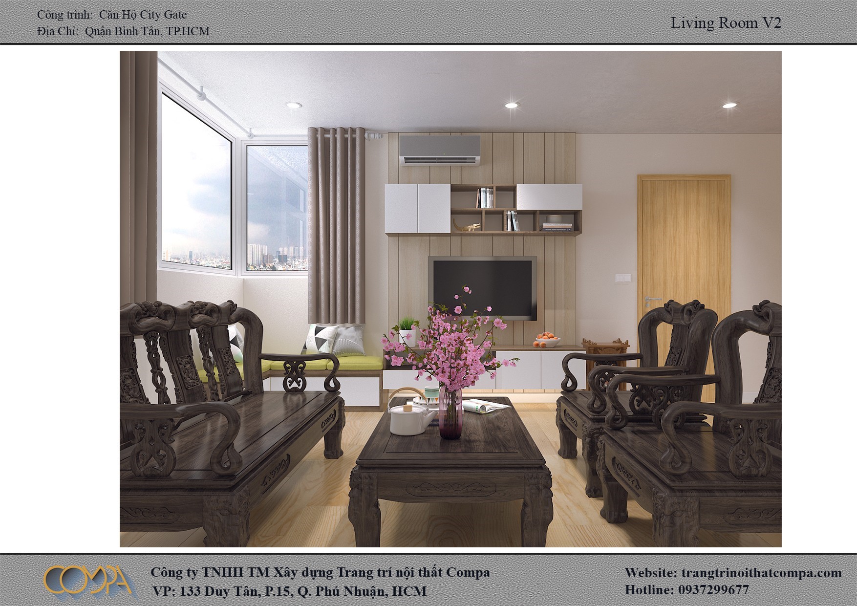 Hình thiết kế nội thất căn hộ diện tích nhỏ 2 Hình thiết kế nội thất căn hộ diện tích nhỏ 2