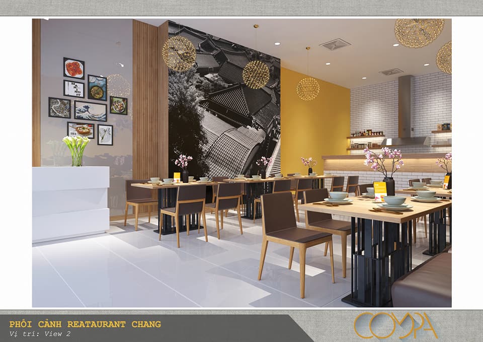 Hình thiết kế nội thất nhà hàng Hàn Quốc Mr. Chang 1 Hình thiết kế nội thất nhà hàng Hàn Quốc Mr. Chang 1
