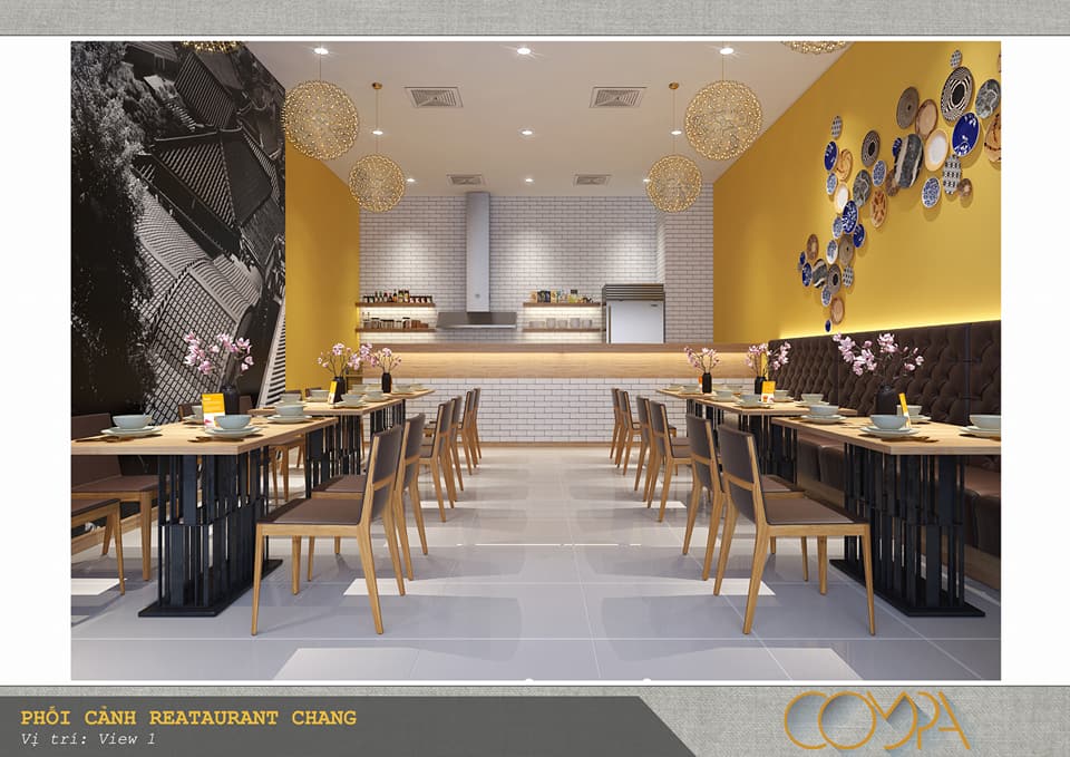 Hình thiết kế nội thất nhà hàng Hàn Quốc Mr. Chang 2 Hình thiết kế nội thất nhà hàng Hàn Quốc Mr. Chang 2