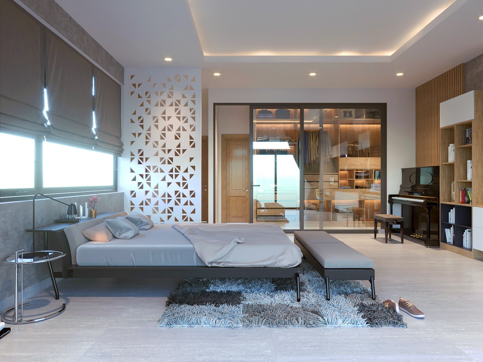 Hình thiết kế nội thất nhà phố hiện đại 9 Hình thiết kế nội thất nhà phố hiện đại 8