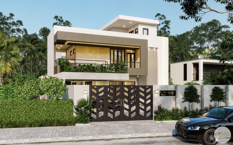 Mẫu mặt tiền biệt thự