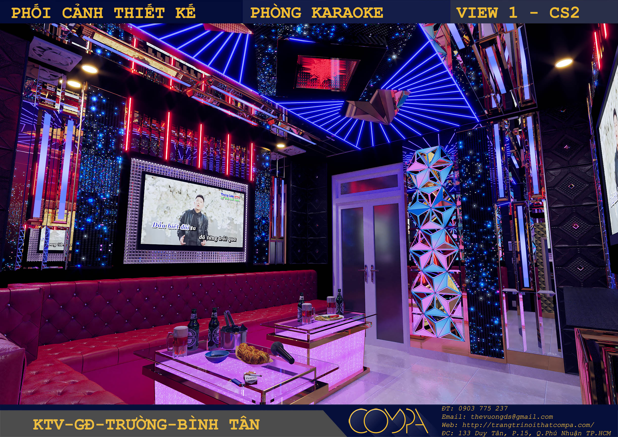 Mẫu thiết kế phòng karaoke gia đình hiện đại Mẫu thiết kế phòng karaoke gia đình hiện đại