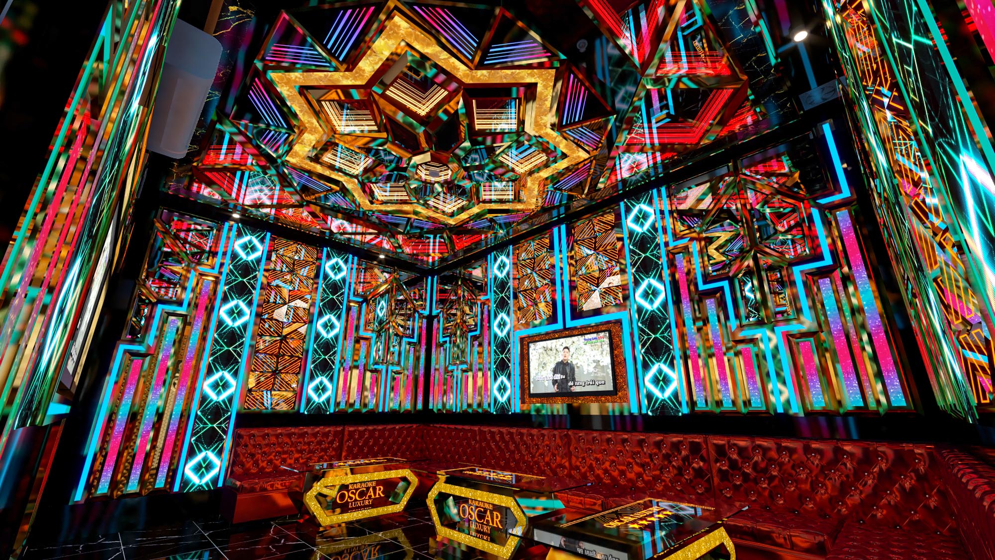 Hình thiết kế phòng karaoke chuyên nghiệp 4 Hình thiết kế phòng karaoke chuyên nghiệp 4