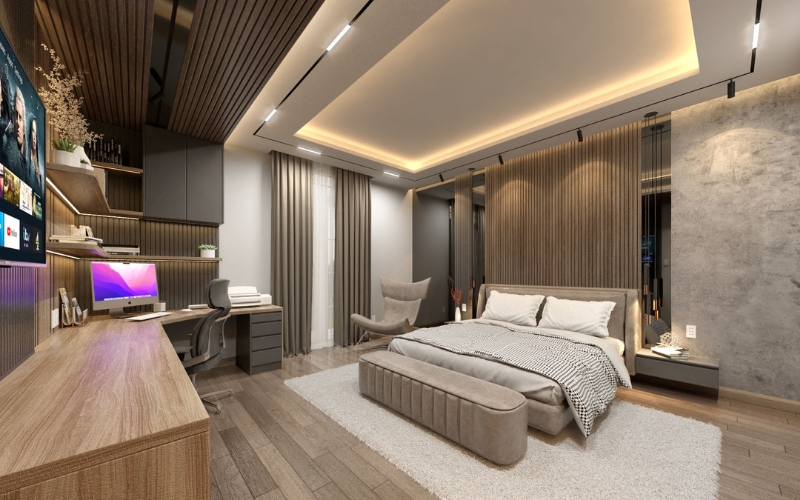 Mẫu thiết kế nội thất phòng ngủ master Mẫu thiết kế nội thất phòng ngủ master