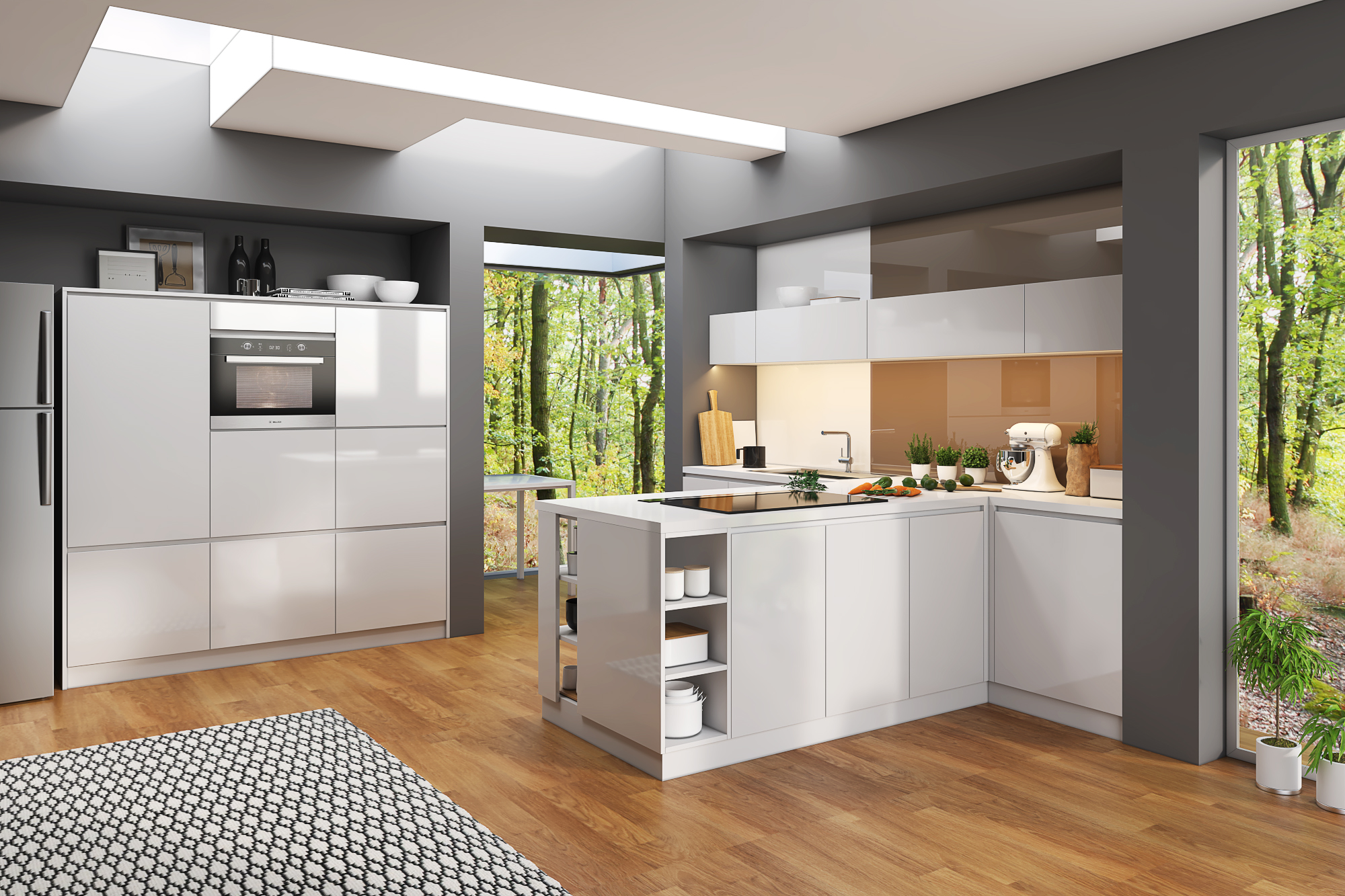 Mẫu tủ bếp gỗ công nghiệp An Cường Mẫu tủ bếp gỗ công nghiệp An Cường