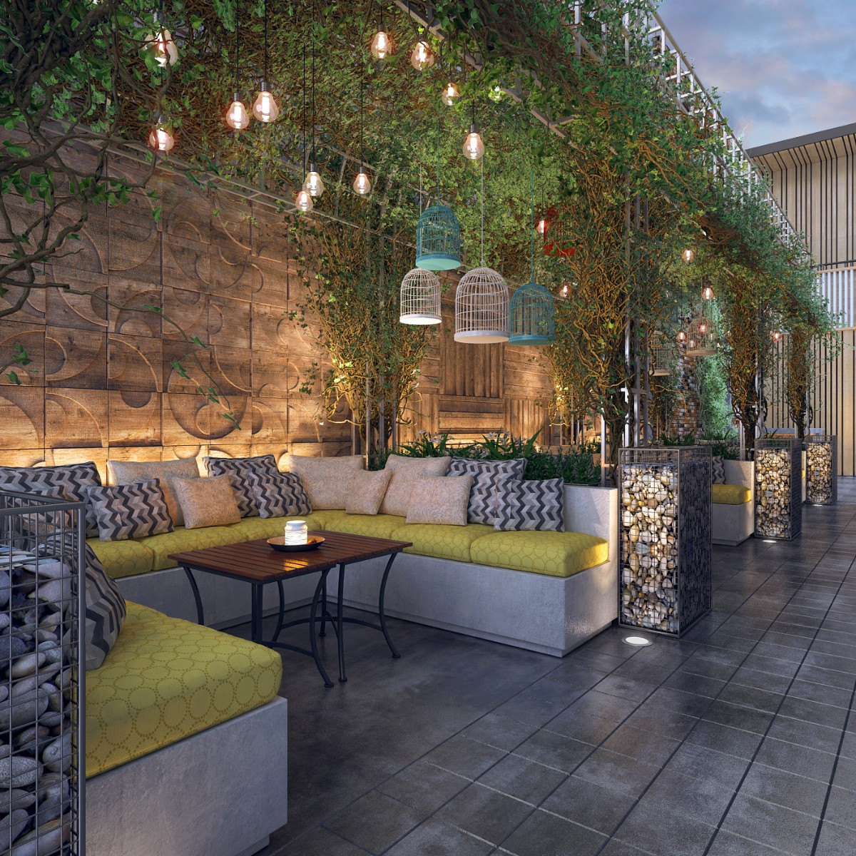 Thiết kế quán cafe sân vườn Thiết kế quán cafe sân vườn