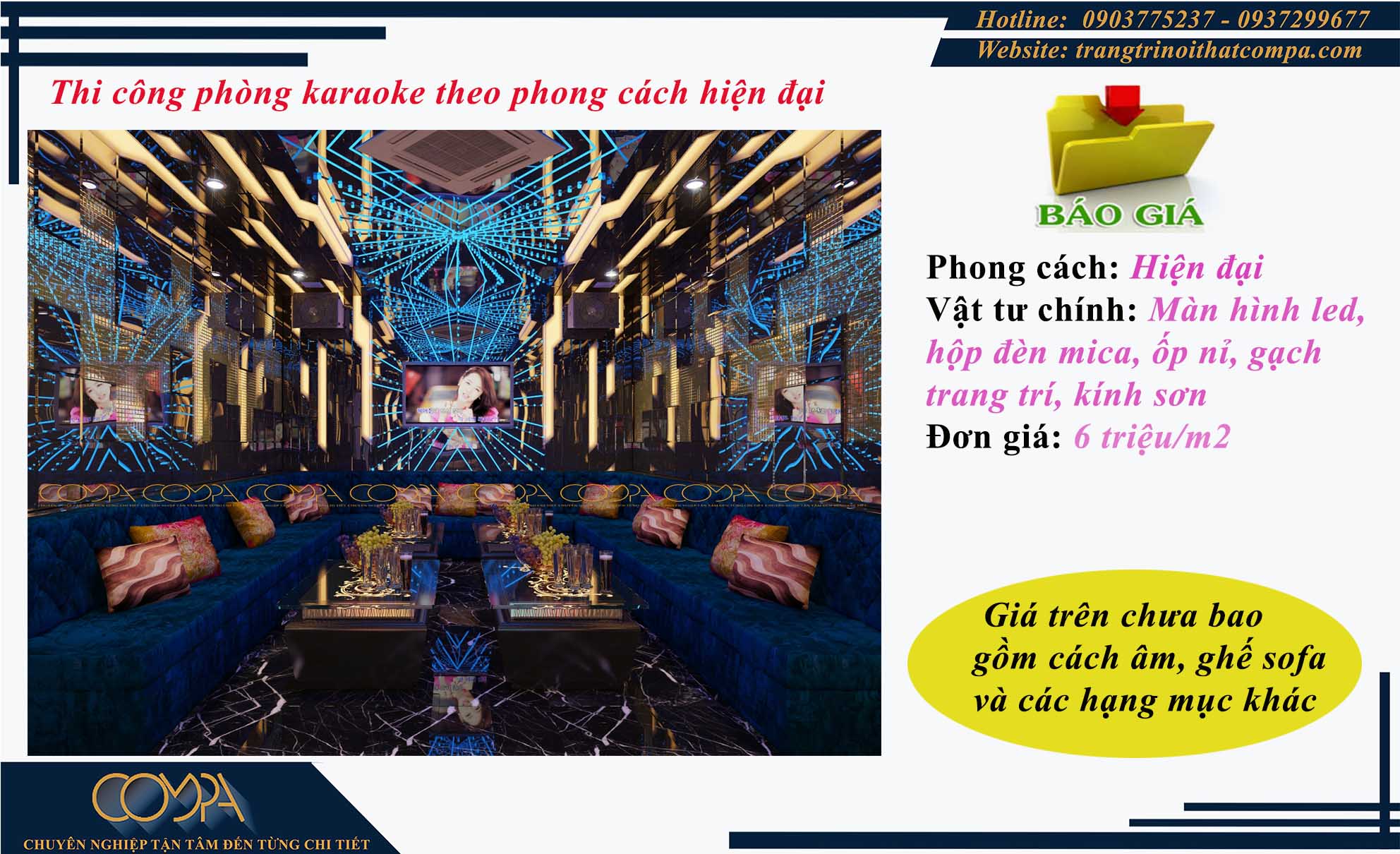 Báo giá thi công phòng karaoke theo phong cách hiện đại trọn gói Báo giá thi công phòng karaoke theo phong cách hiện đại trọn gói