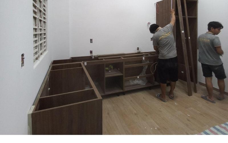 Hình ảnh lắp đặt nội thất theo thiết kế