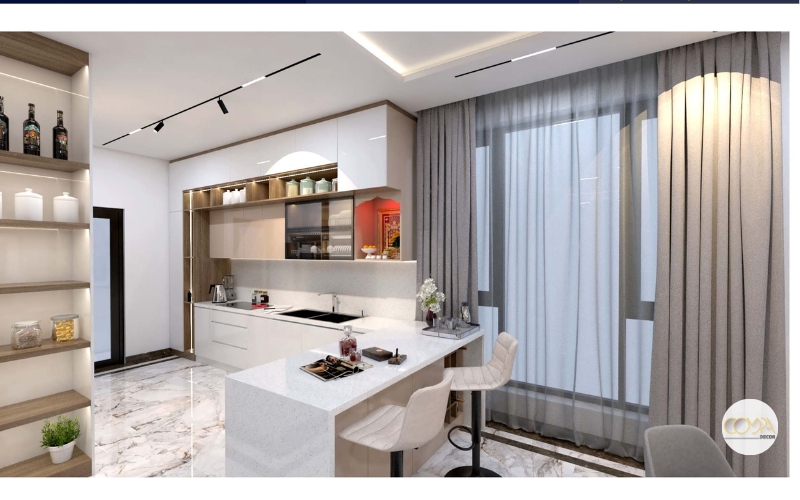 Mẫu thiết kế nội thất biệt thự phong cách hiện đại