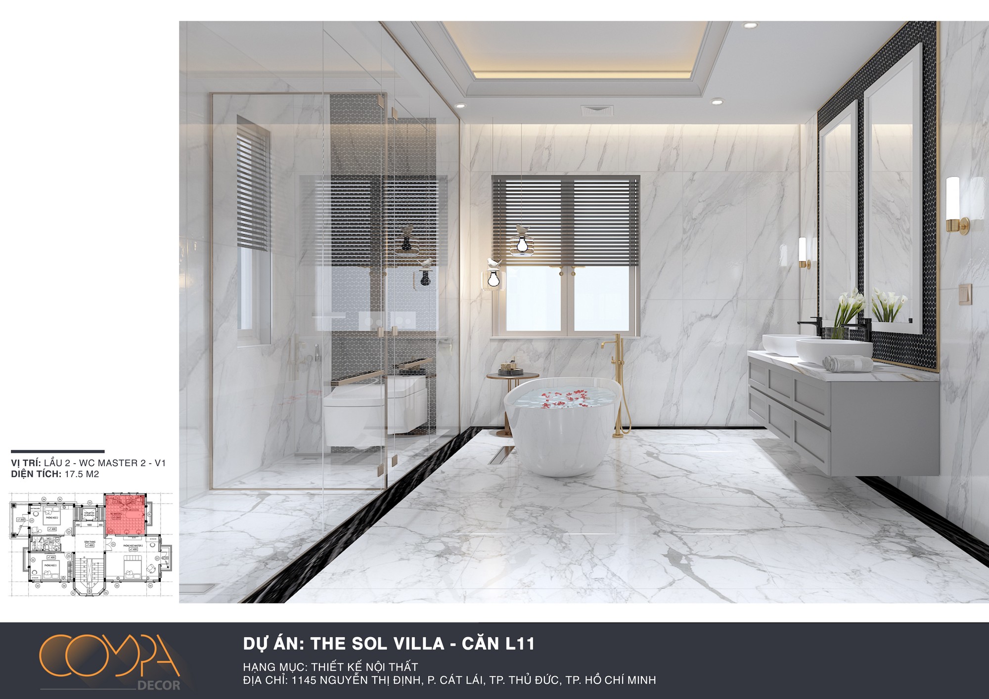 Chi tiết thiết kế nội thất nhà tắm mang đậm nét hiện đại