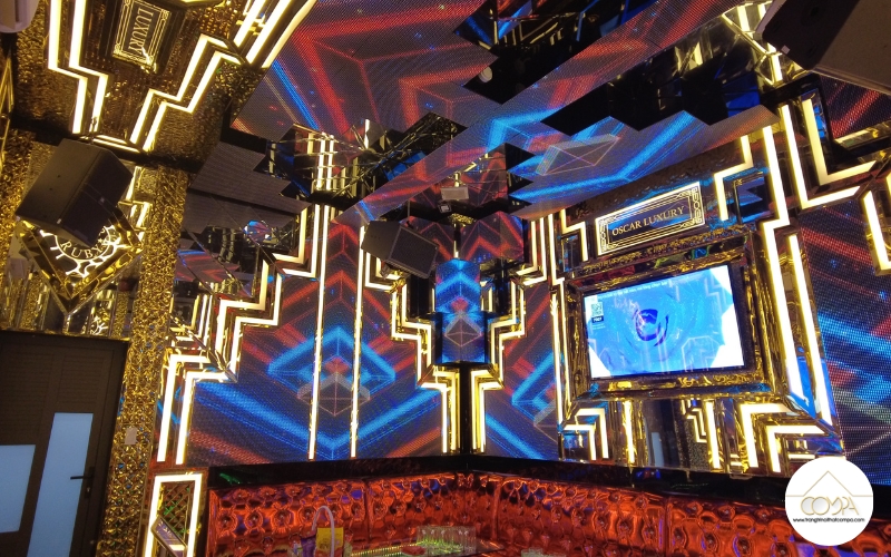 Hình ảnh thi công thực tế phòng karaoke Oscar Hình ảnh thi công thực tế phòng karaoke Oscar