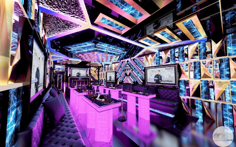 Hình ảnh thi công thực tế karaoke Pandora