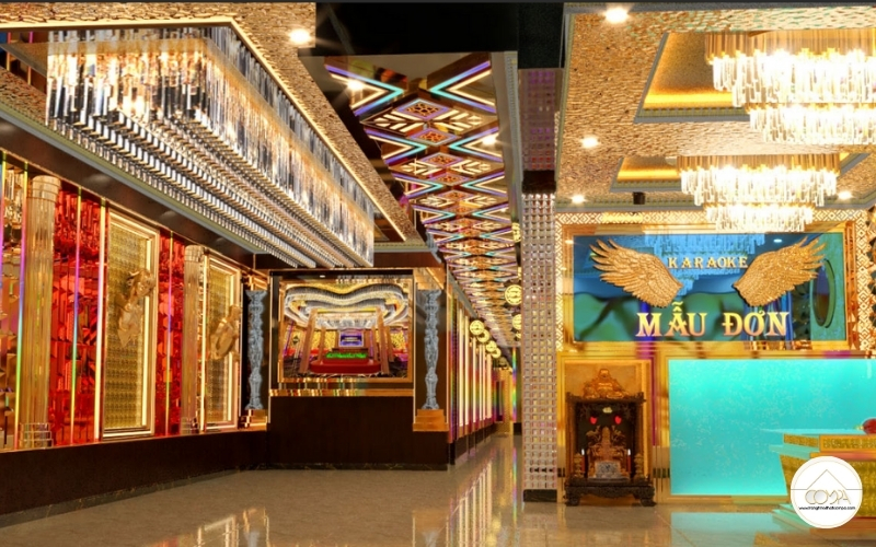 Mẫu thiết kế sảnh hành lang karaoke luxury Mẫu thiết kế sảnh hành lang karaoke luxury