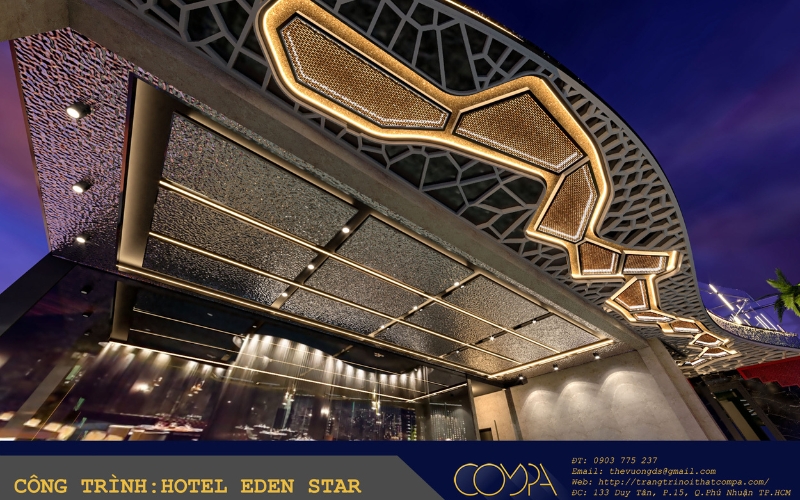 Hình ảnh thi công thực tế khách sạn Eden Star