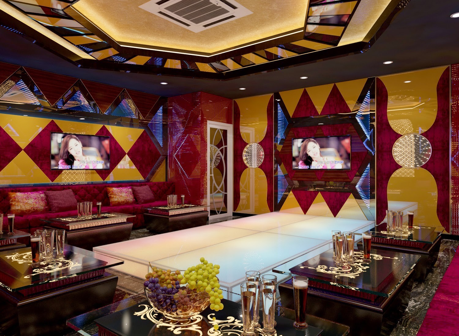 Hình thiết kế phòng karaoke gia đình 10 Hình thiết kế phòng karaoke gia đình 10