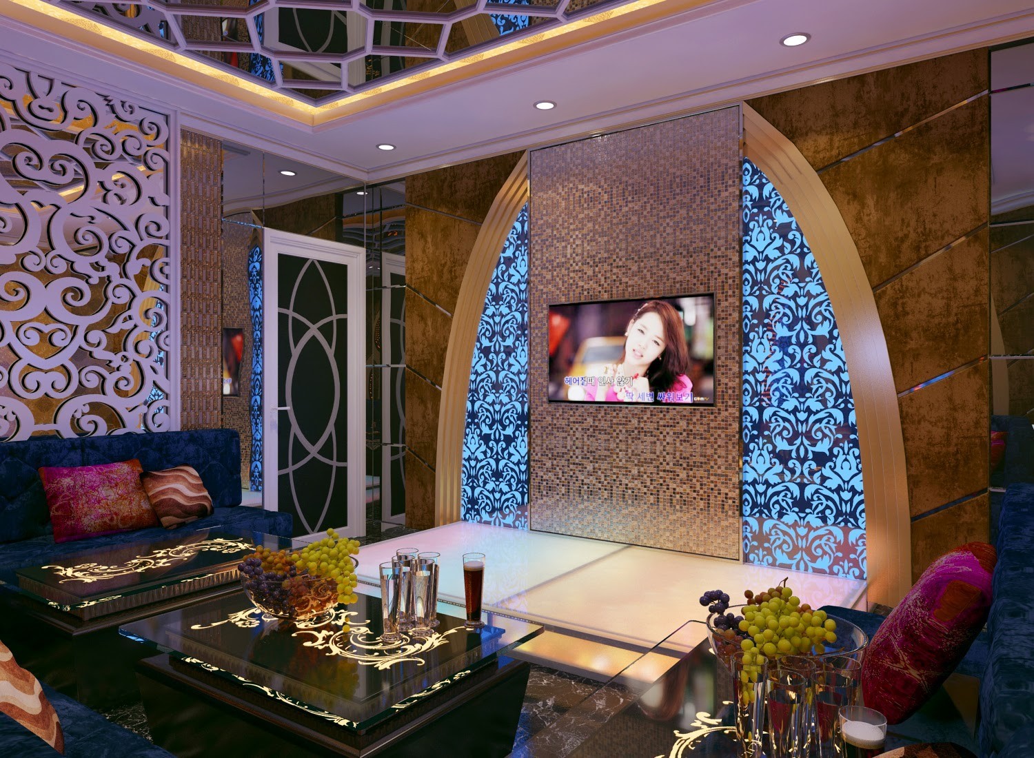 Hình thiết kế phòng karaoke gia đình 10 Hình thiết kế phòng karaoke gia đình 10