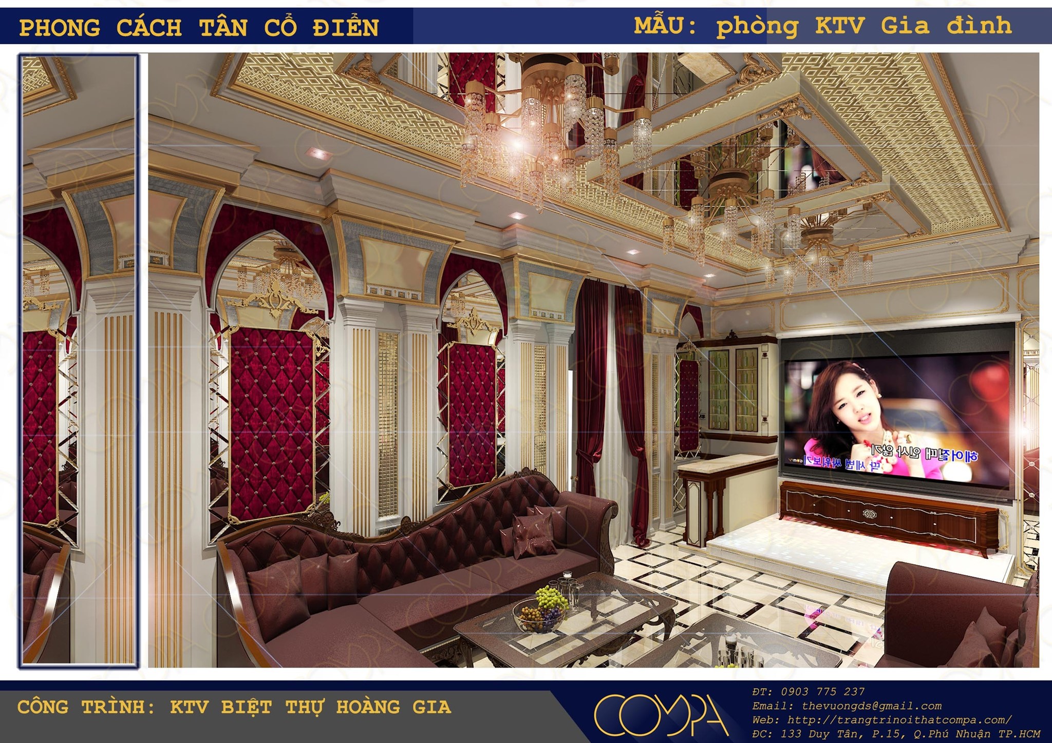 Hình thiết kế phòng karaoke gia đình 2