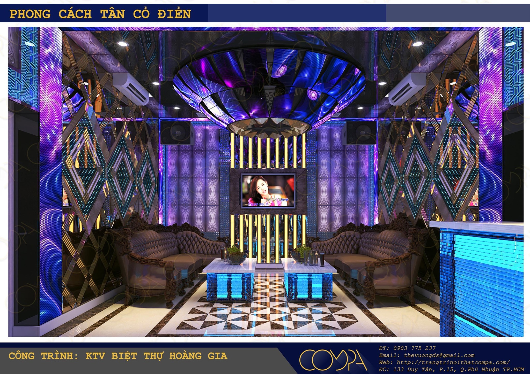 Hình thiết kế phòng karaoke gia đình 5 Hình thiết kế phòng karaoke gia đình 5