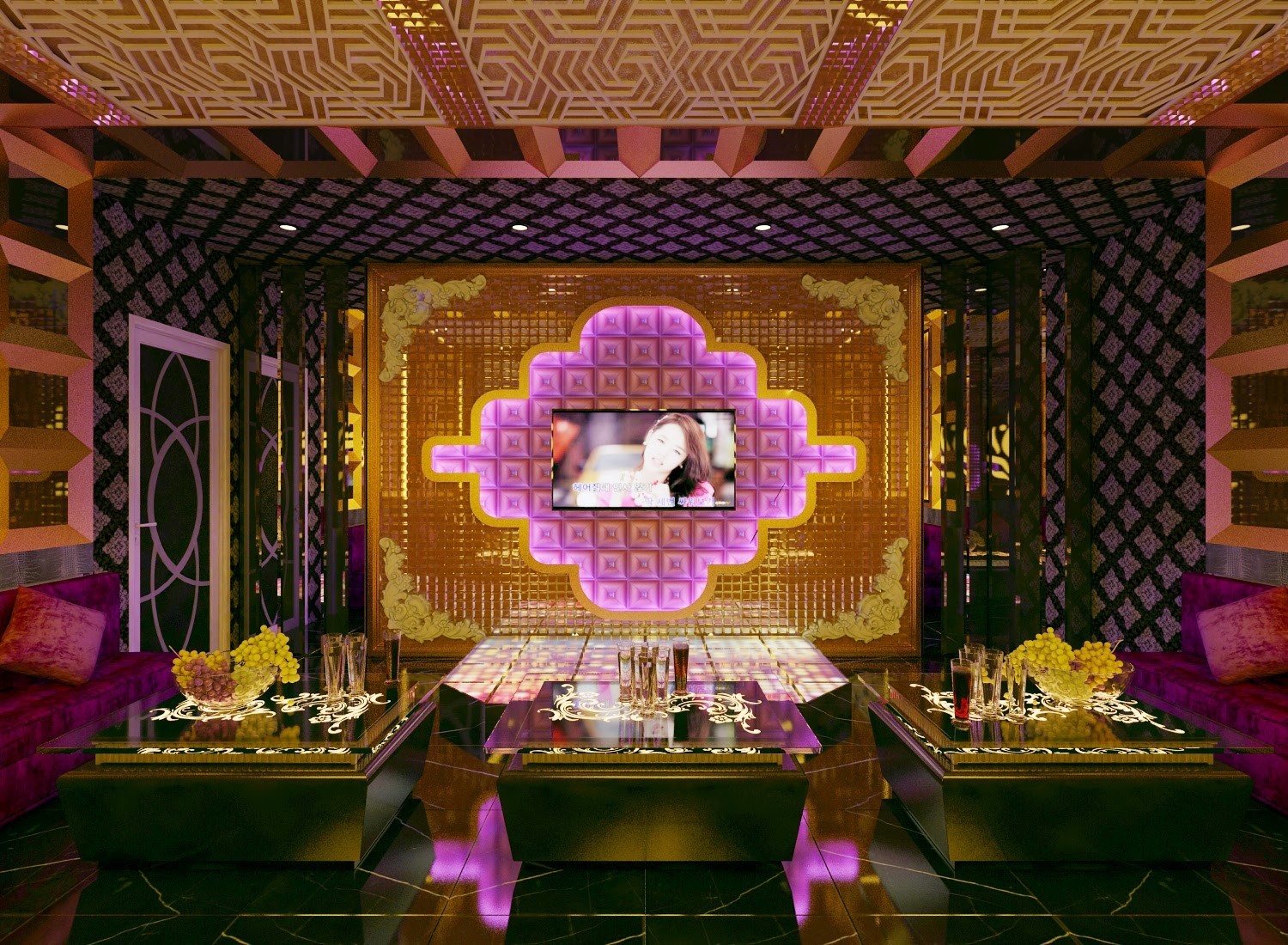 Hình thiết kế phòng karaoke gia đình 7