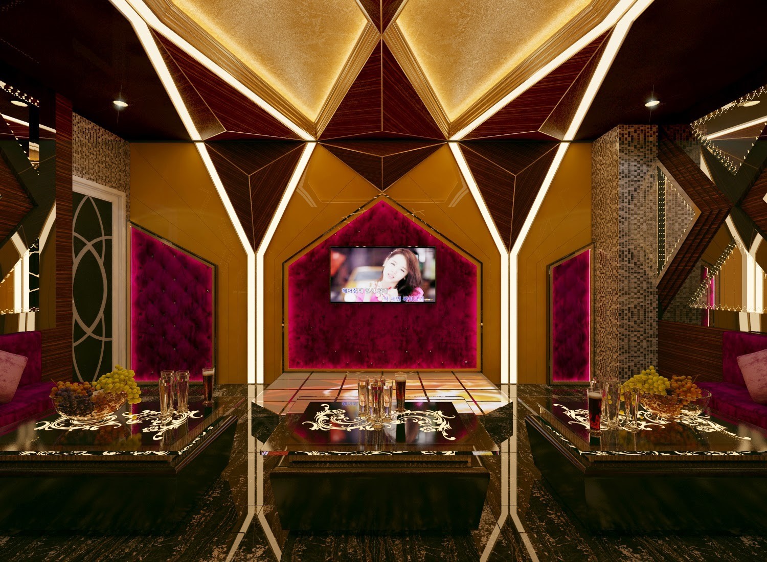 Hình thiết kế phòng karaoke gia đình 9 Hình thiết kế phòng karaoke gia đình 9