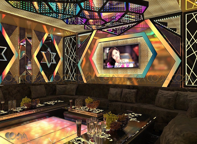 Mẫu thiết kế phòng karaoke hiện đại theo phong cách quán bar mẫu số 6 view 1 Mẫu thiết kế phòng karaoke hiện đại theo phong cách quán bar mẫu số 6 view 1