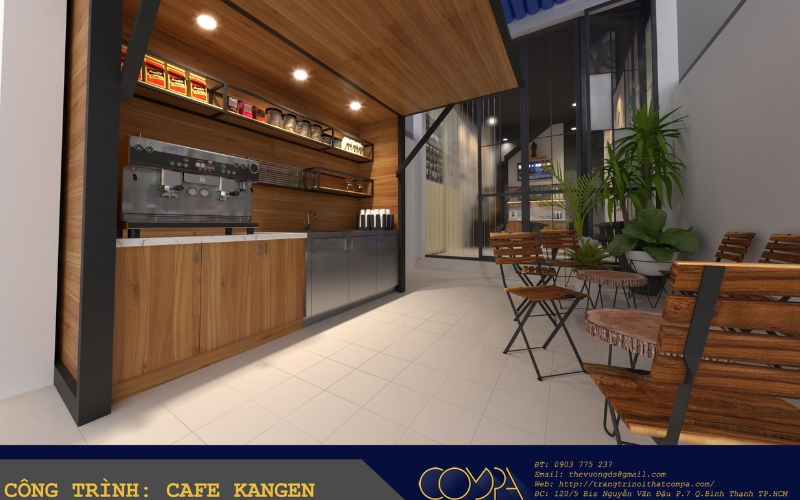 Mẫu thiết kế nội thất quán cafe Mẫu thiết kế nội thất quán cafe