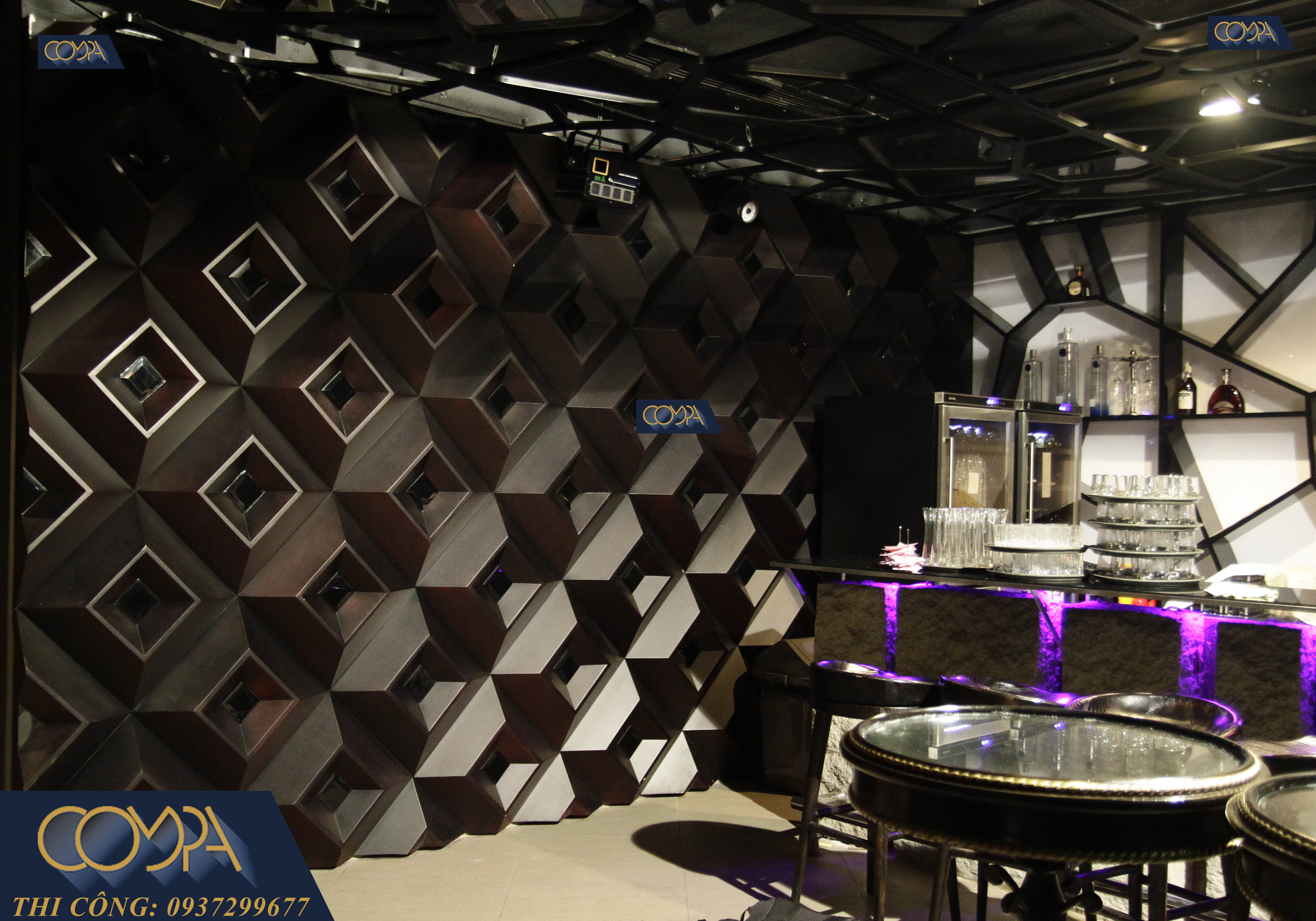 Thi công quầy quán bar hình thực tế Thi công quầy quán bar hình thực tế