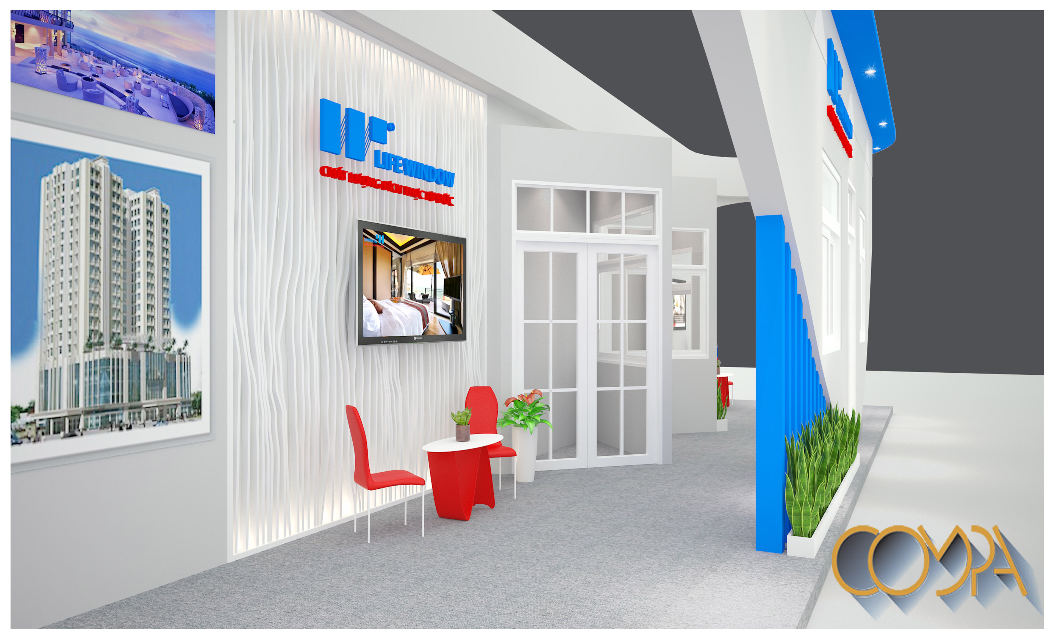 Thiết kế gian hàng hội chợ