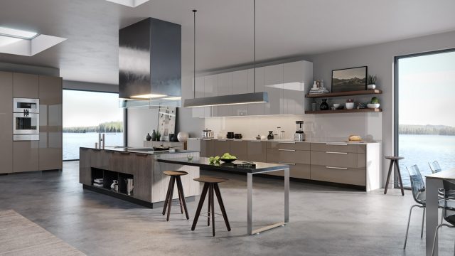 Nội thất nhà bếp sang trọng cho căn hộ chung cư với thiết kế của Compa Décor