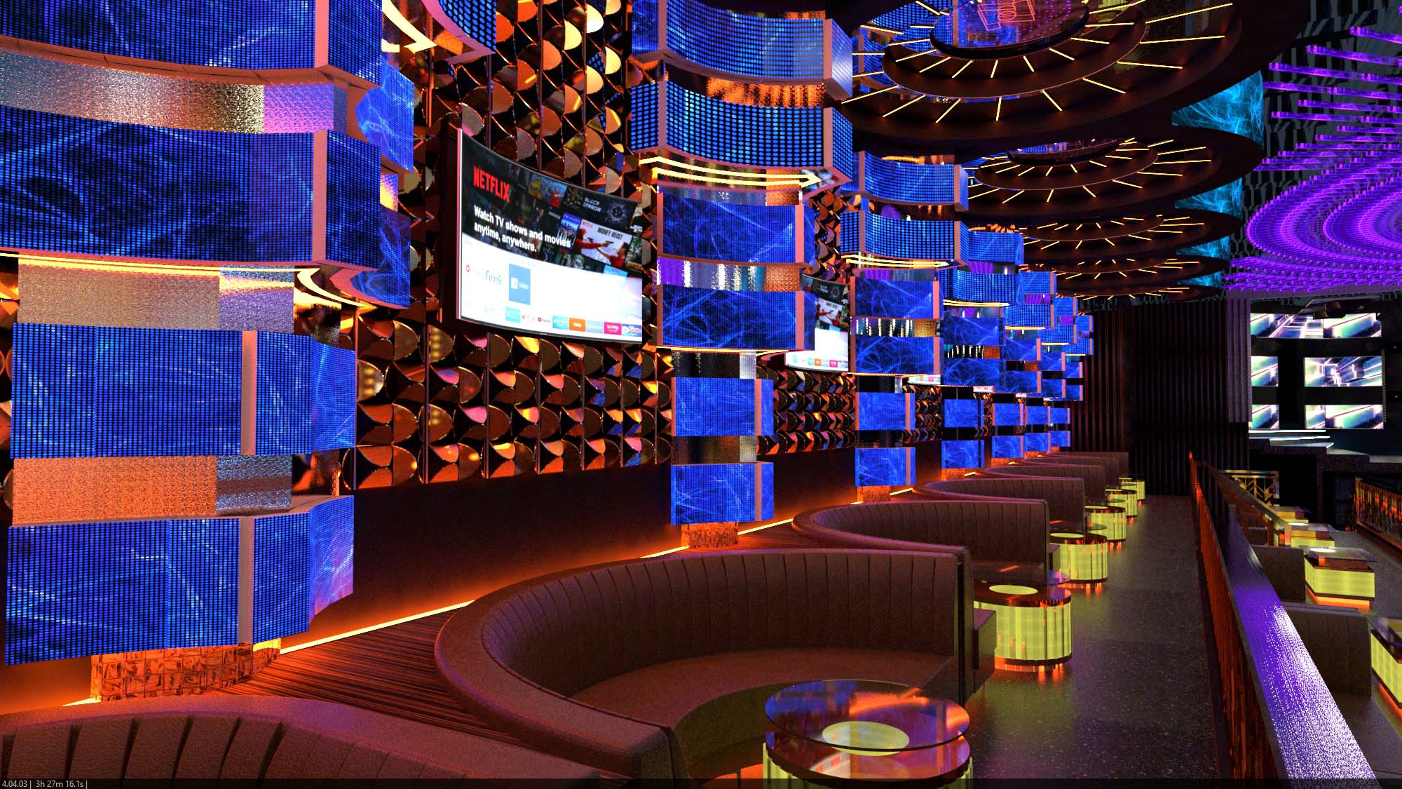 Hình thiết kế và thi công thực tế Vũ Trường New Phương Đông 3