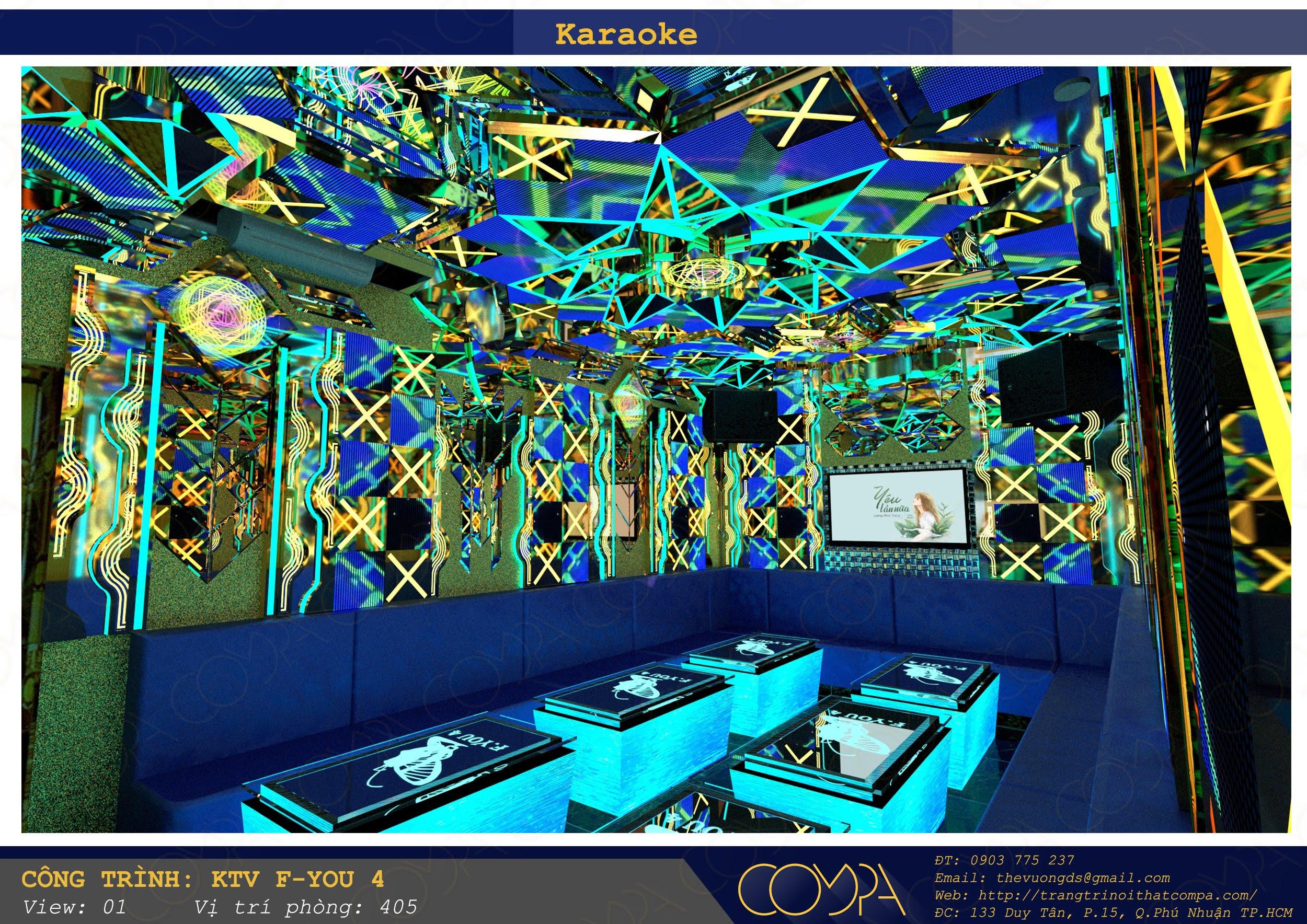 Mẫu phòng karaoke phong cách mini bar