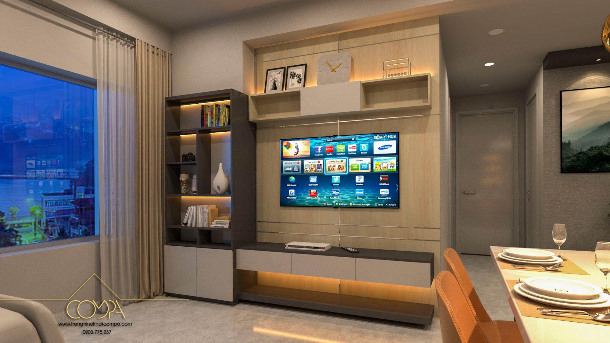 Thiết kế thi công phòng khách hiện đại