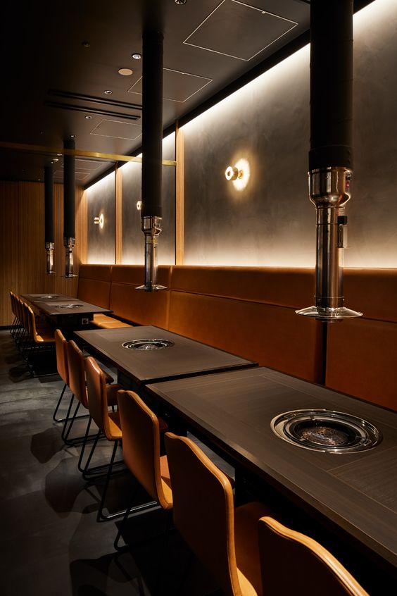 Ý tưởng thiết kế nhà hàng Hàn Quốc phong cách BBQ Ý tưởng thiết kế nhà hàng Hàn Quốc phong cách BBQ