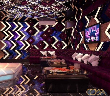 Mẫu thiết kế nội thất phòng karaoke Gia Đình hiện đại